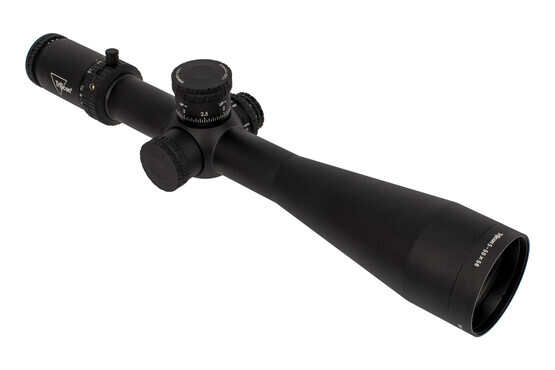 Trijicon Tenmile 5-50x56 rifle scope features the MRAD center dot reticle with wind holds